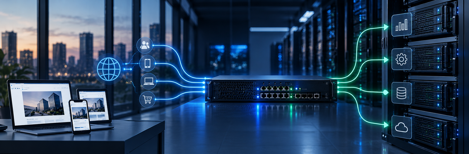 Yüksək trafik zamanı Load Balancer ilə server yükünün bölüşdürülməsi